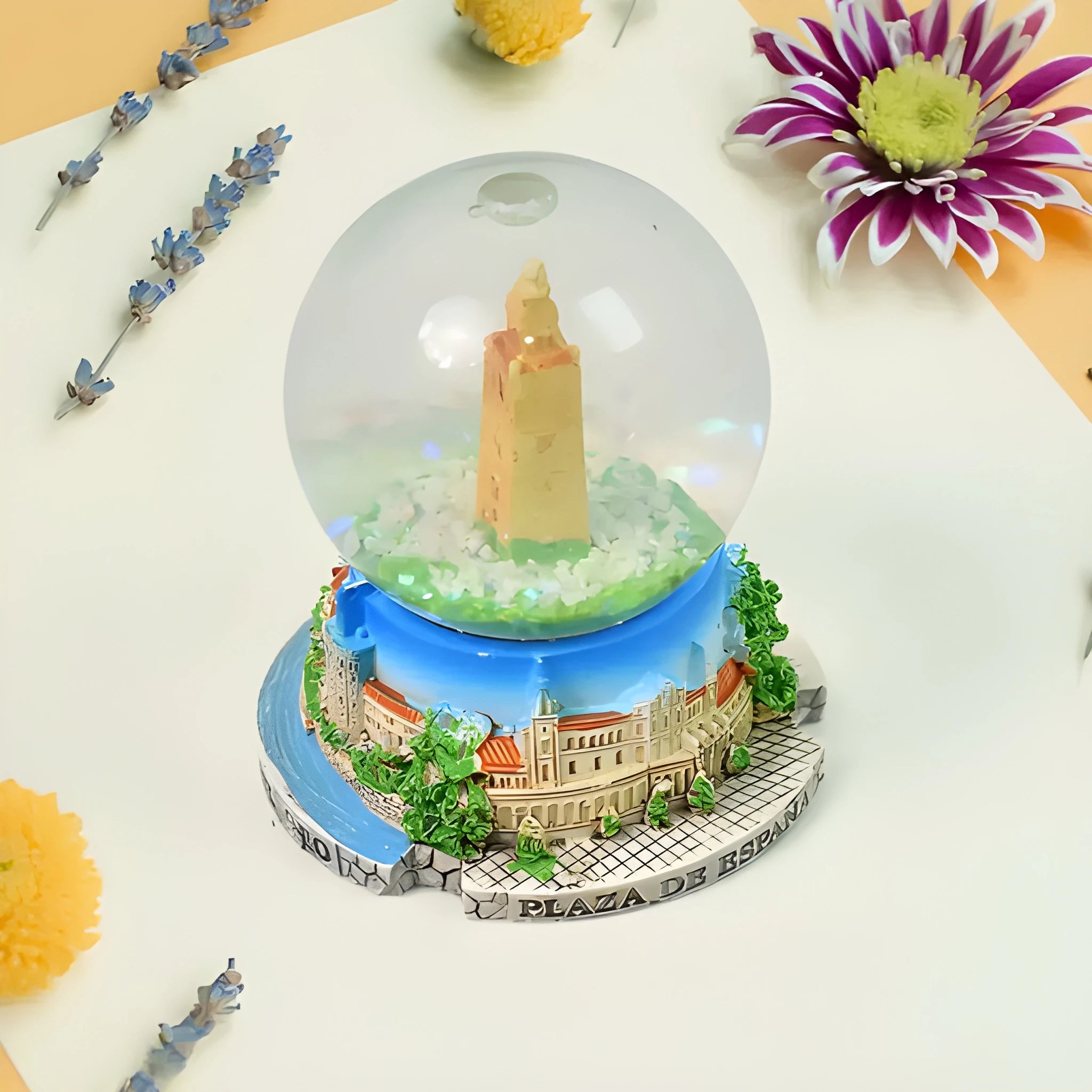 Magical snow globe