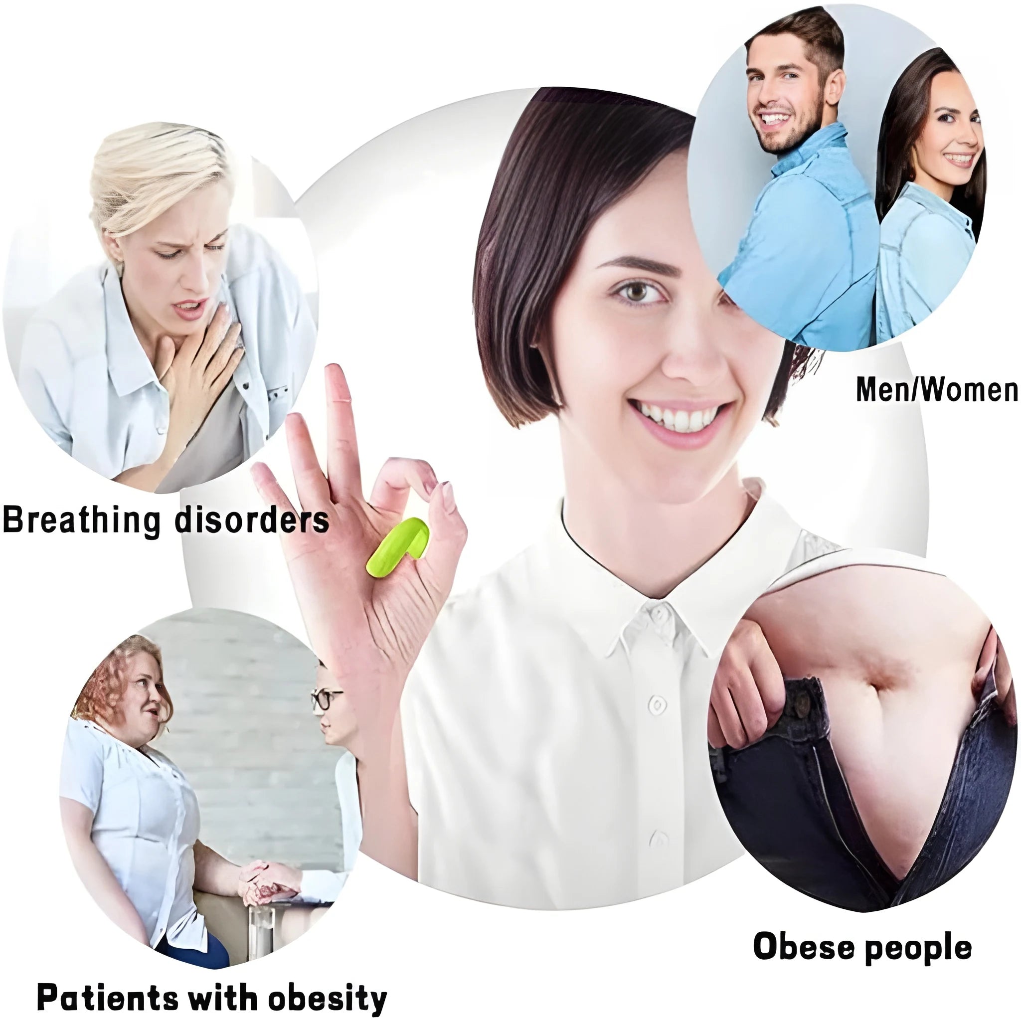 Magnetic migraine relief clip