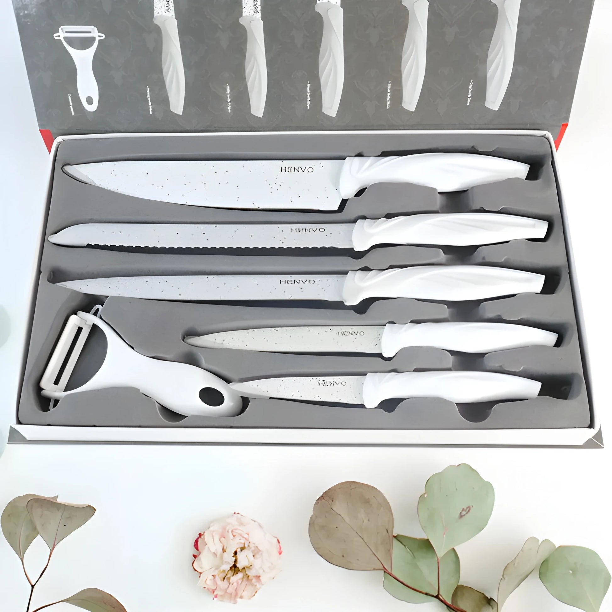 Best marble coated knife set - kitchen knives | 2025 | fast shipping