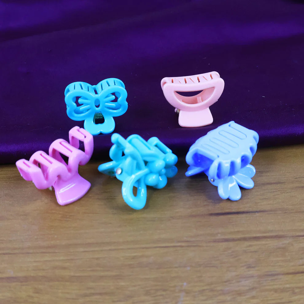 Mini Hair Claw Clips for Girls – 3 Pcs - Health & Beauty