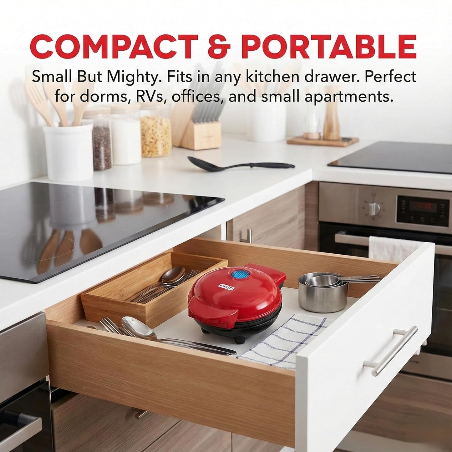 Mini Non-Stick Waffle Maker