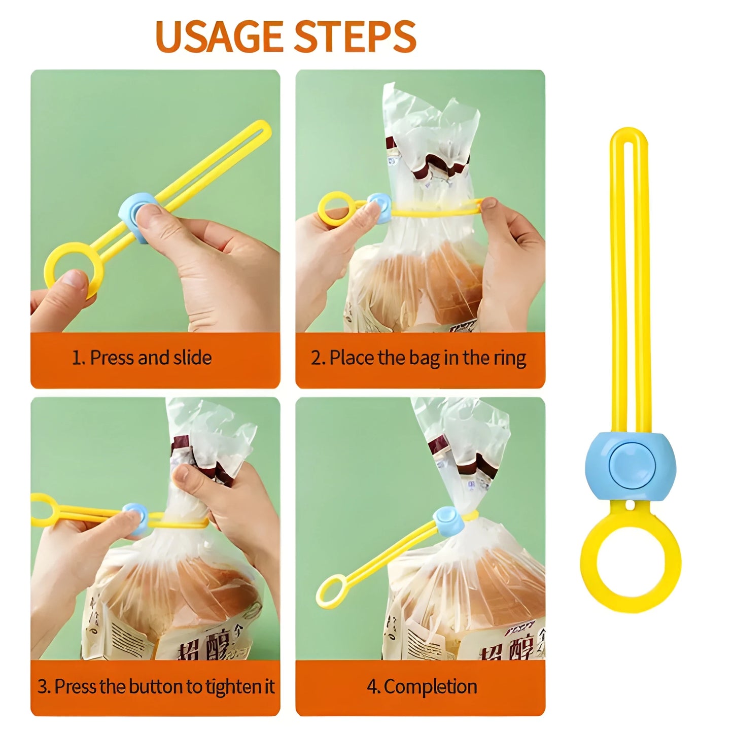 Multi-Purpose TPE Bag Clip - Home & Kitchen