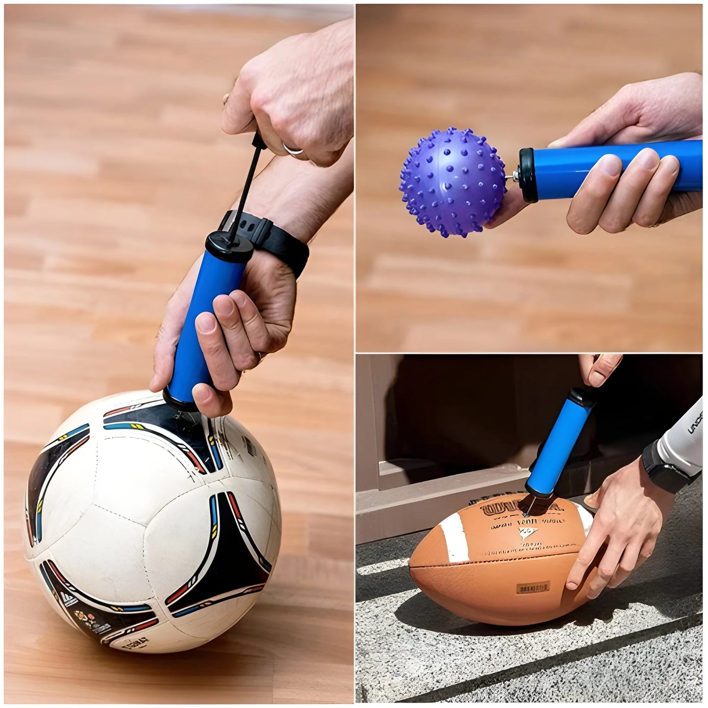 Multi-Sport Hand Air Pump - Sports Fitness & Outdoors
