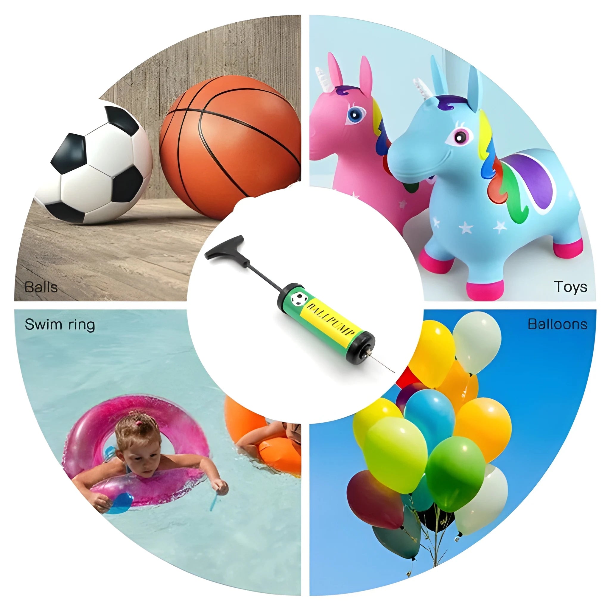 Multi-sport hand air pump