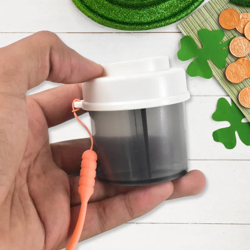 Plastic 4 section pill box organizer (1 pc mix color)