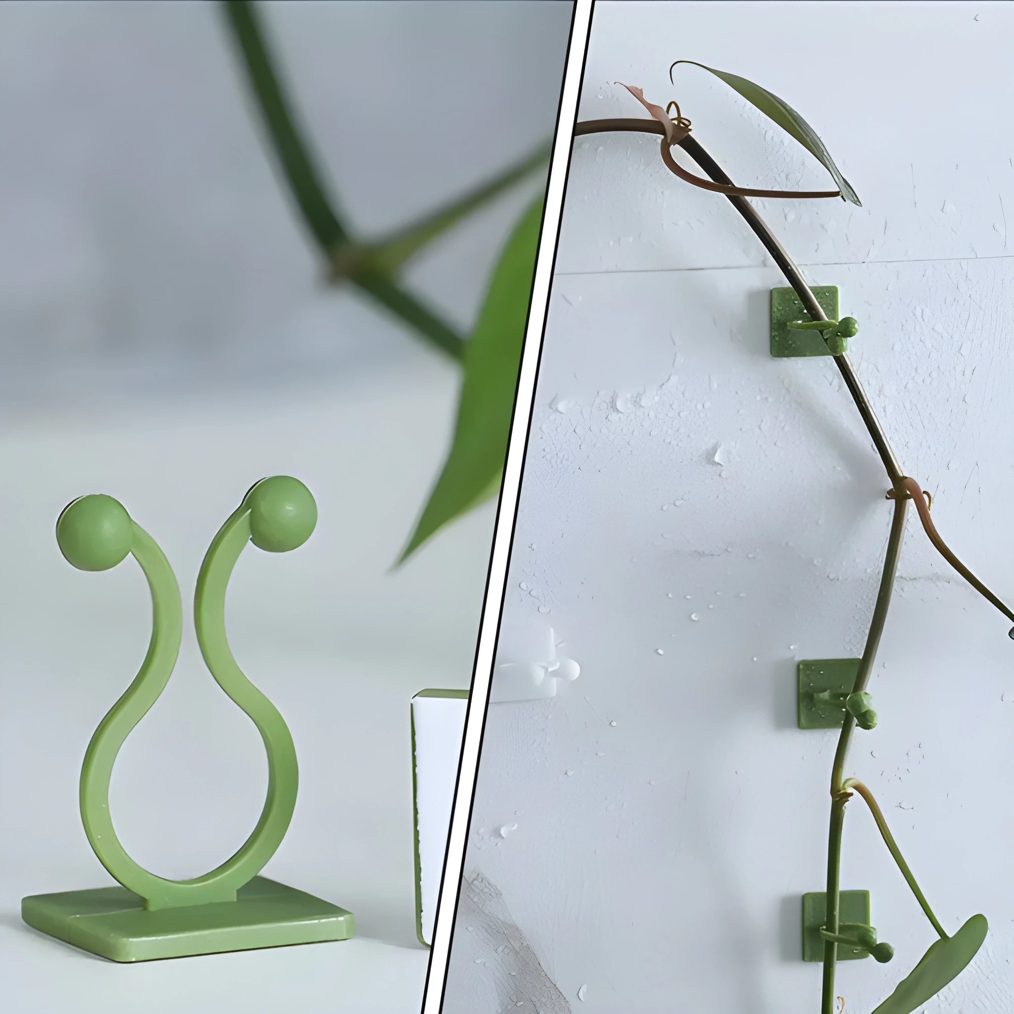 No-drill garden wall clips