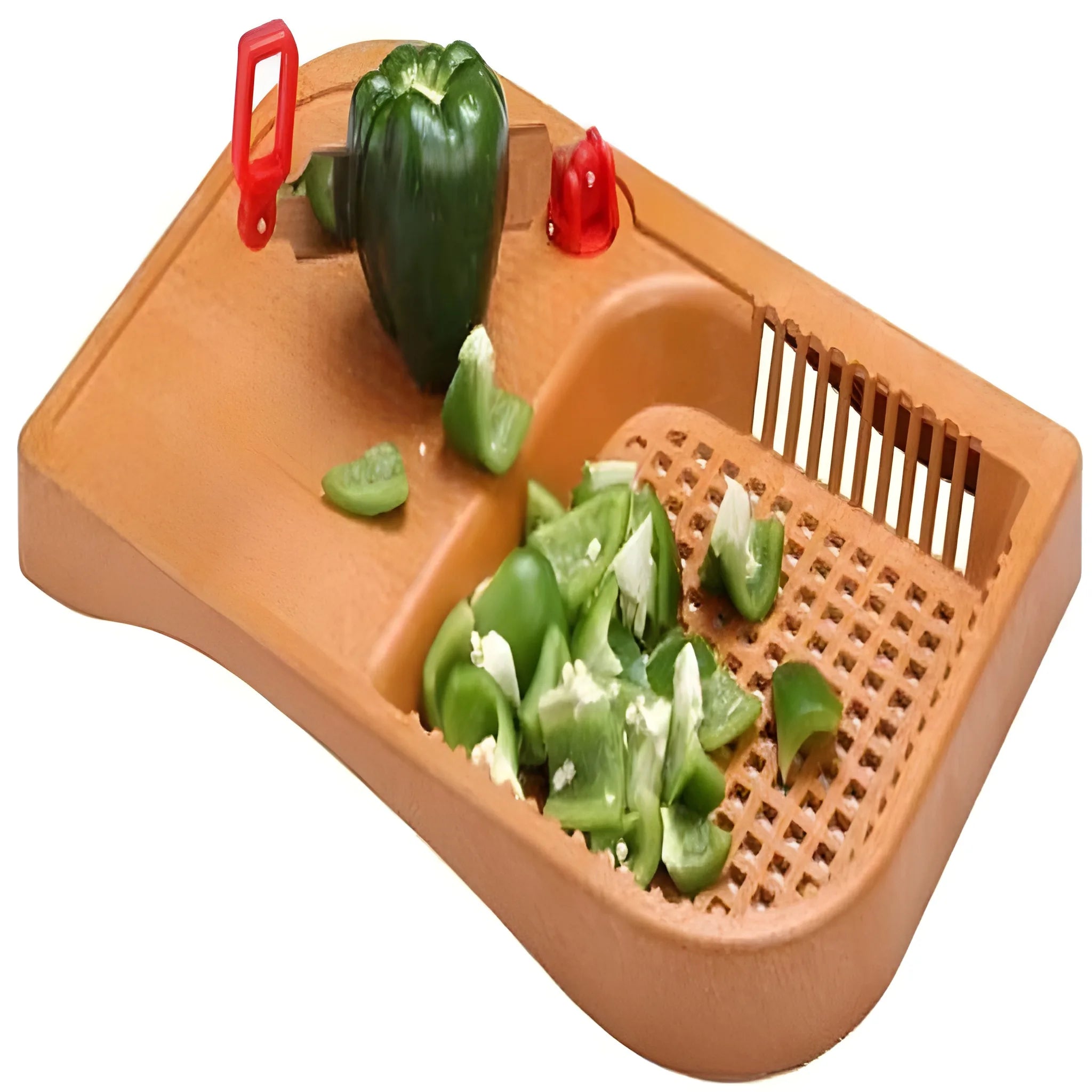 Non-slip cutting board tray