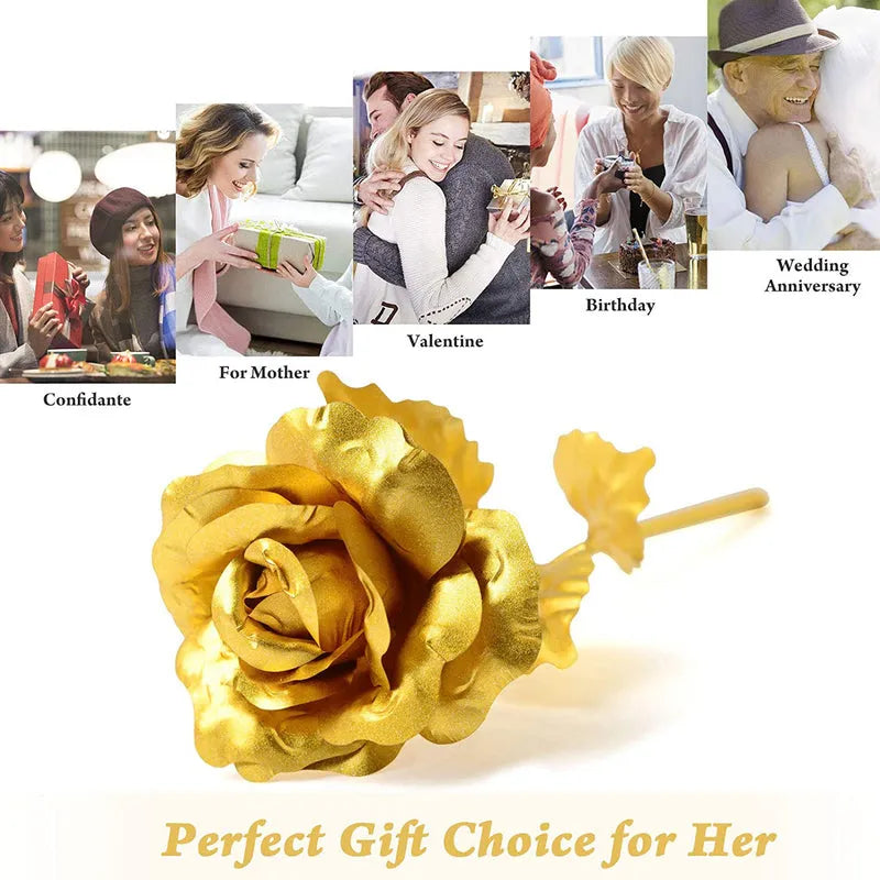 Best gold plated rose with premium box - artificial flowering plants | 2025 | fast shipping