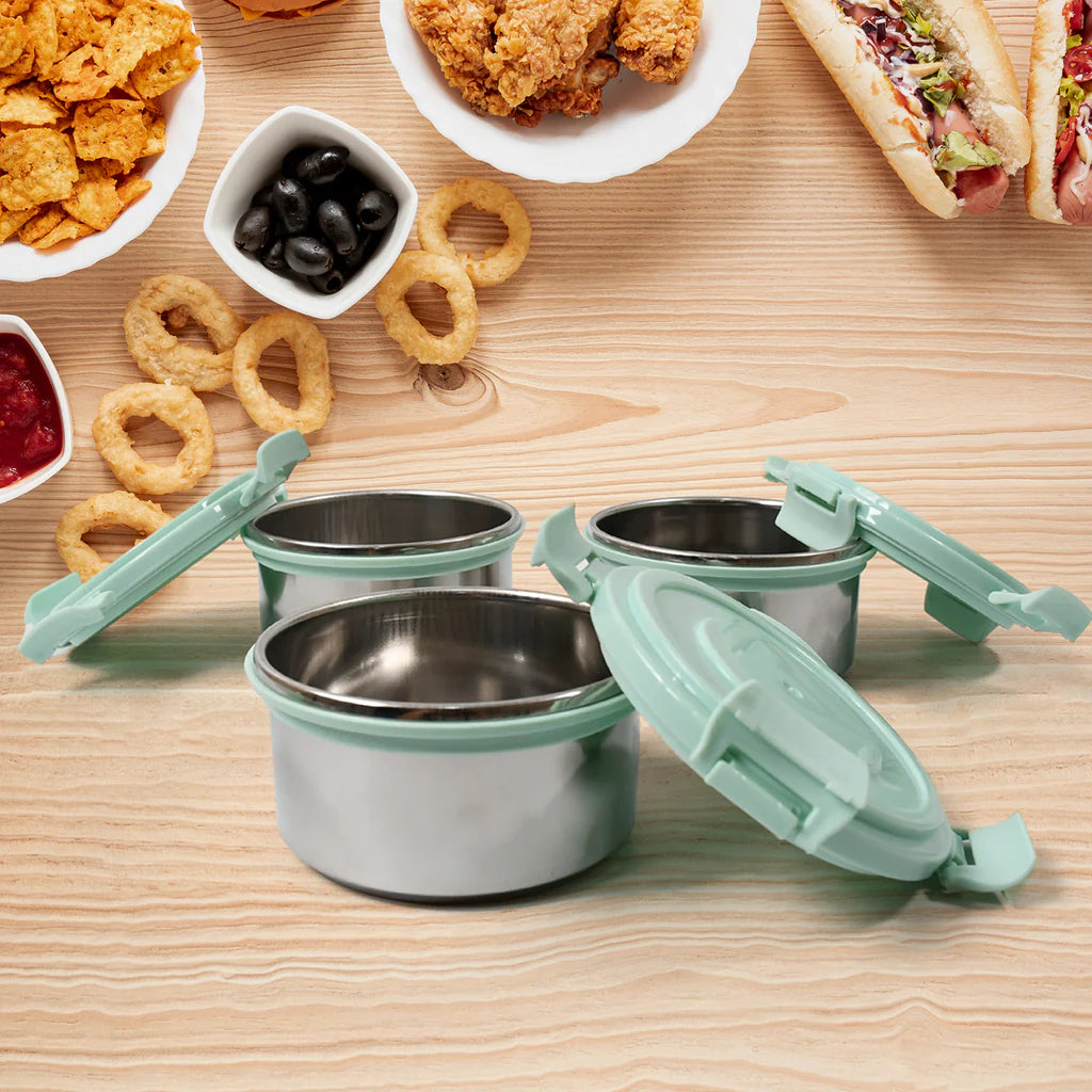 4-in-1 stainless steel tiffin lunch box set