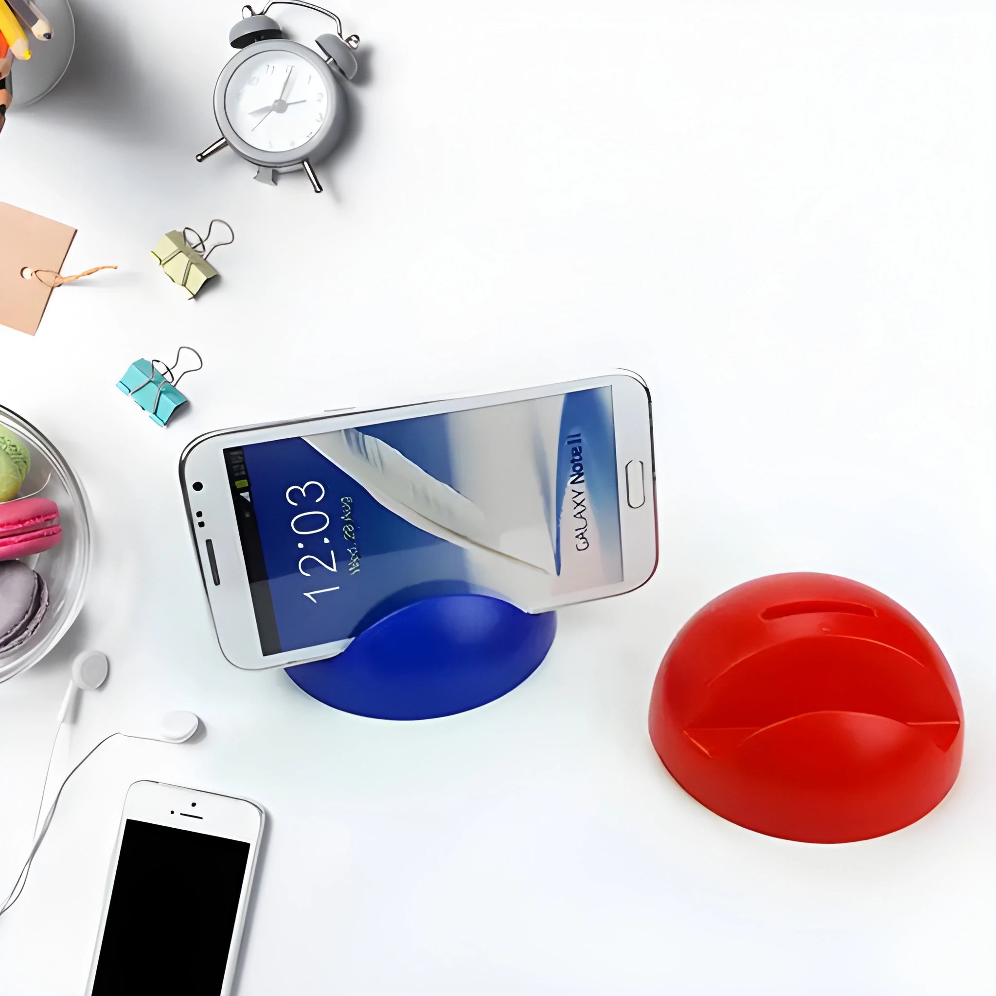 Phone stand coin bank