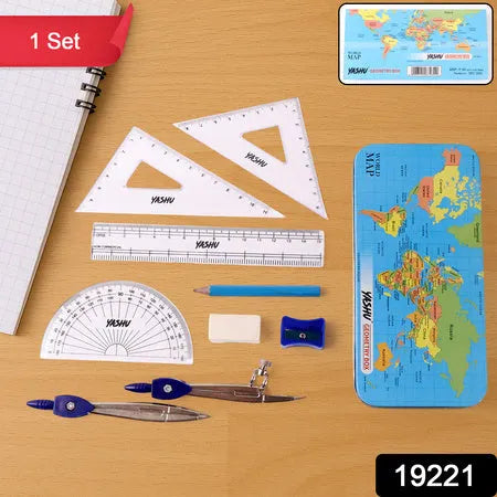 Geometry box set with compass