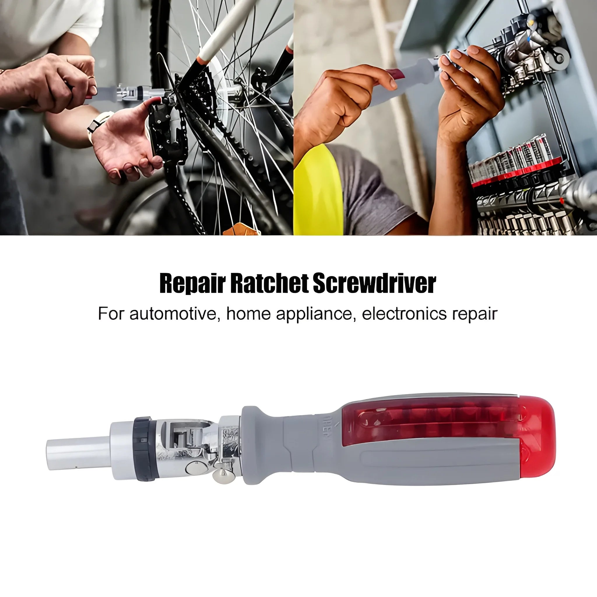 Ratcheting screwdriver set