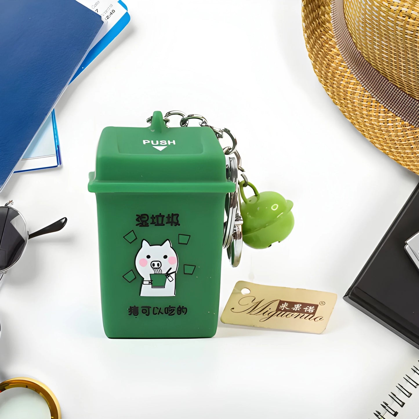 Best recycling bin keychain - keychains | 2025 | fast shipping