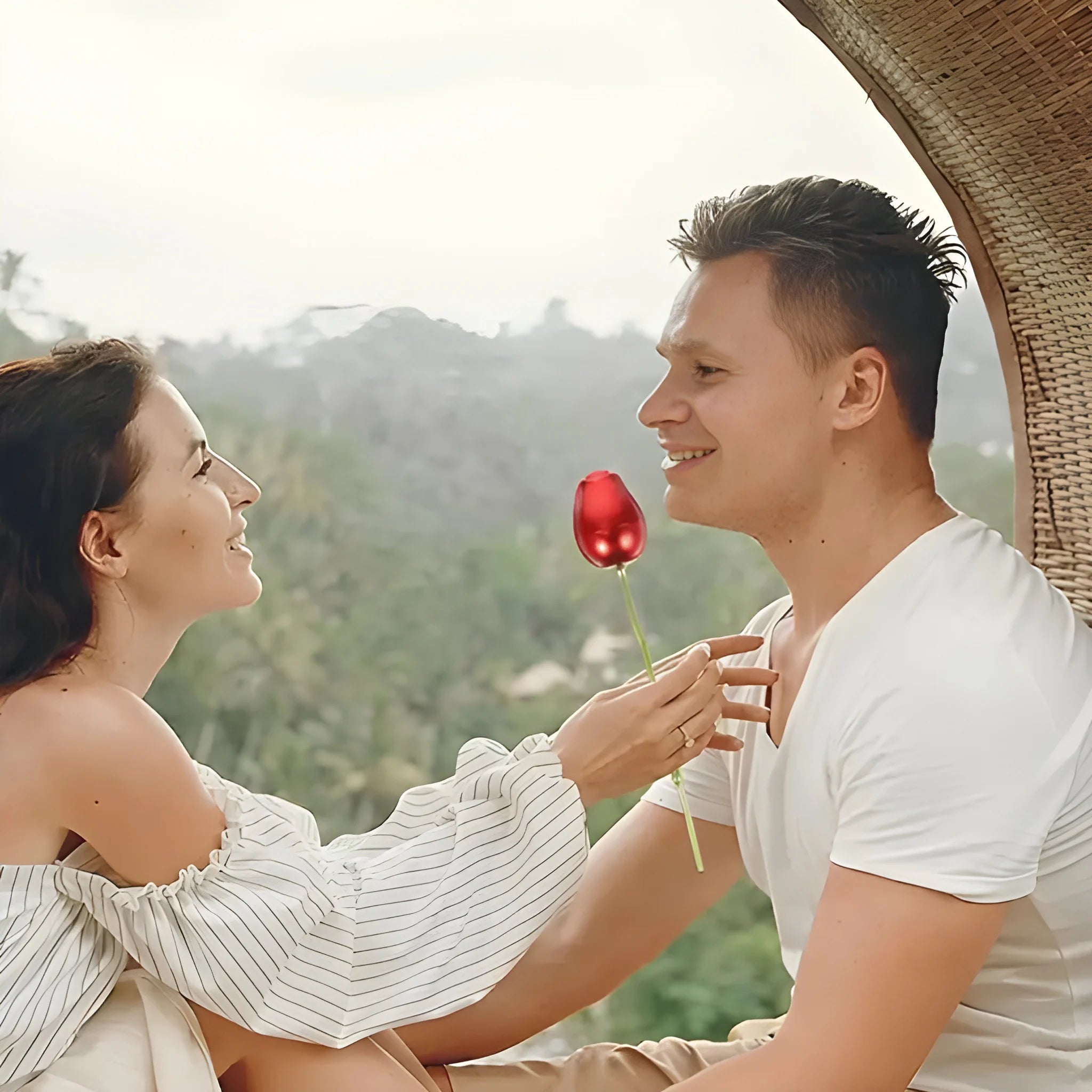 Romantic rose proposal box