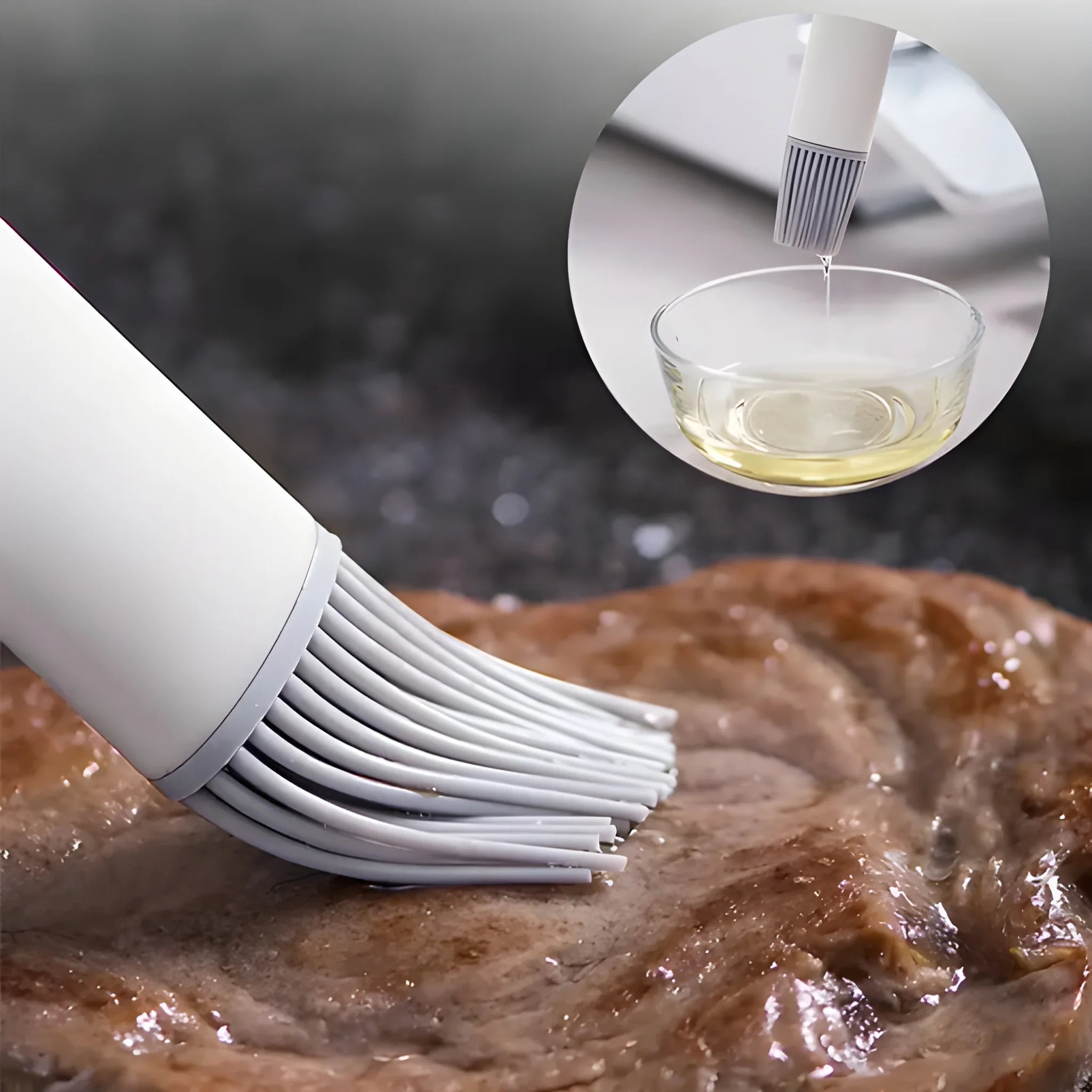 Silicone basting brush