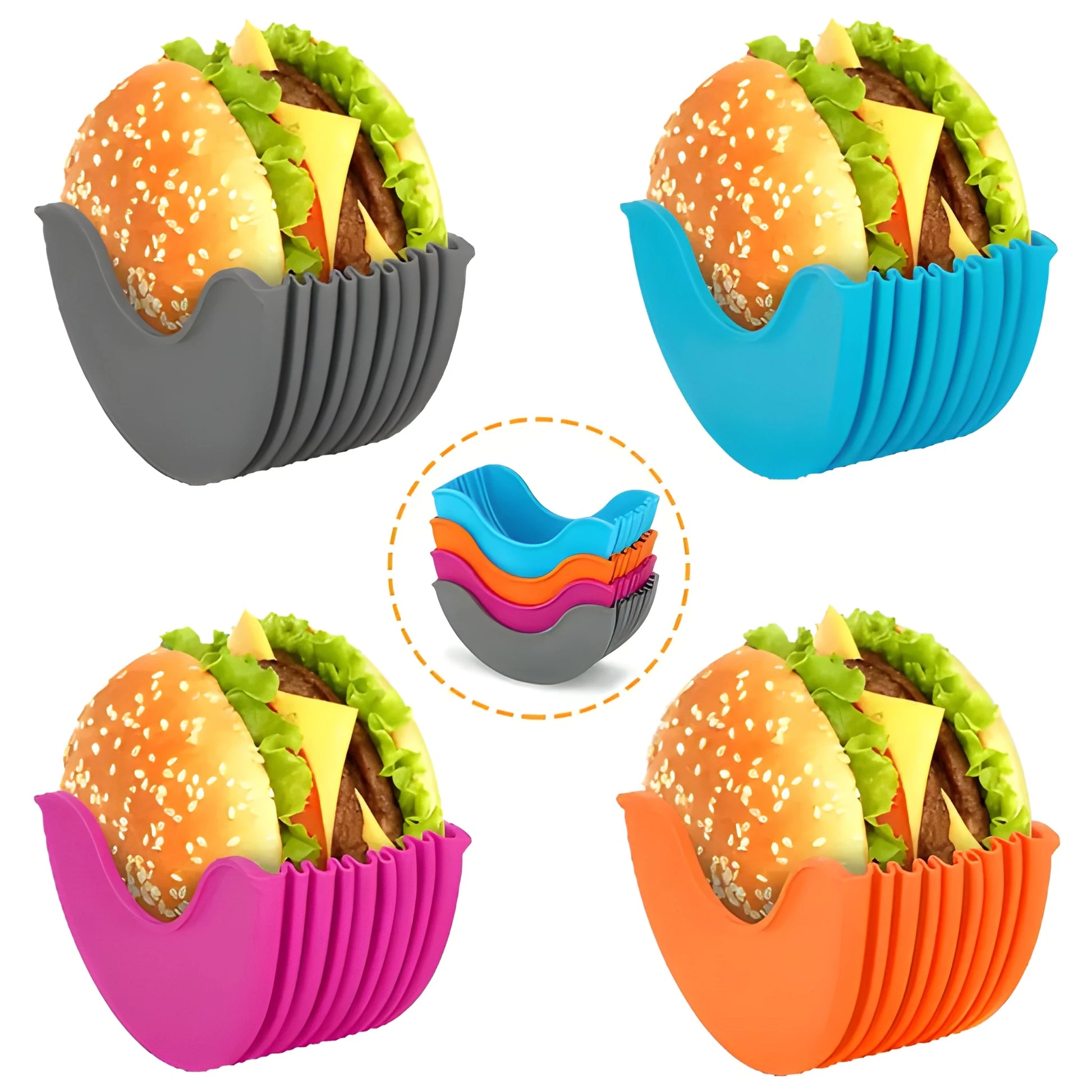 Best silicone burger holder - food container covers | 2025 | fast shipping