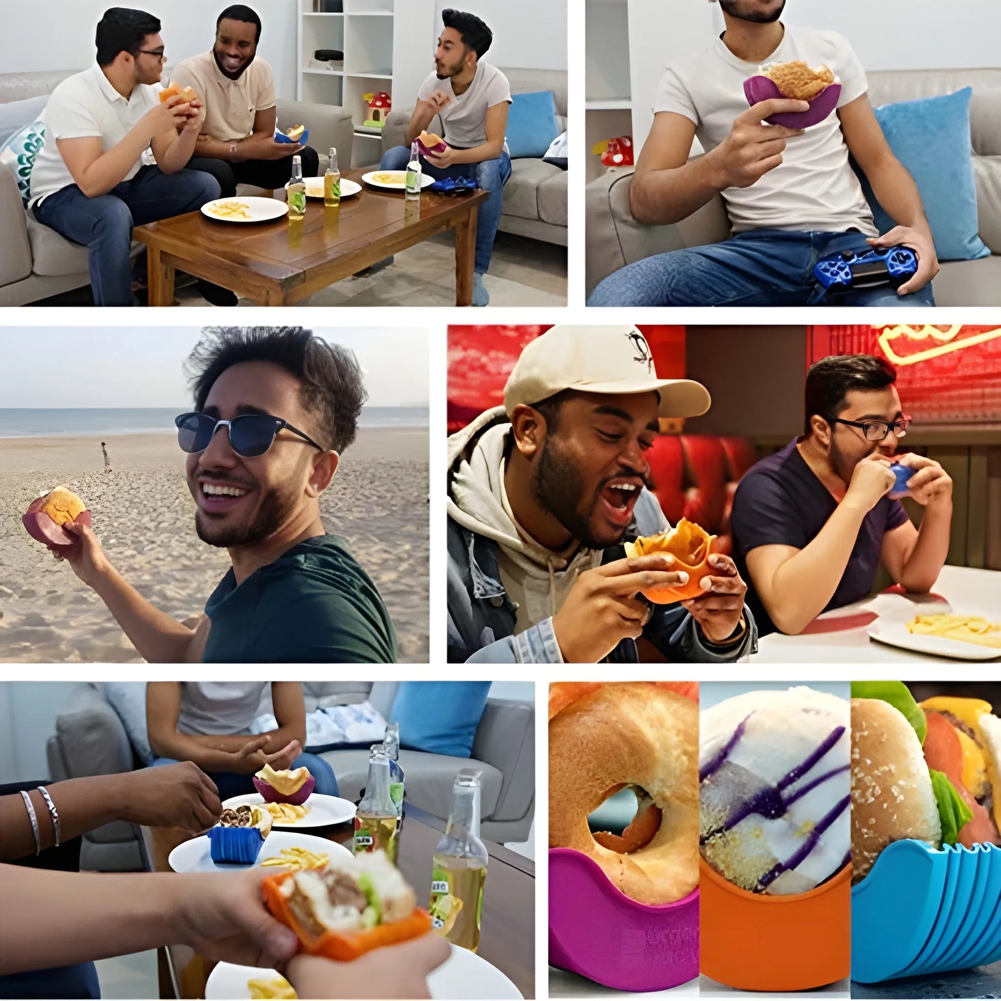 Best silicone burger holder - food container covers | 2025 | fast shipping