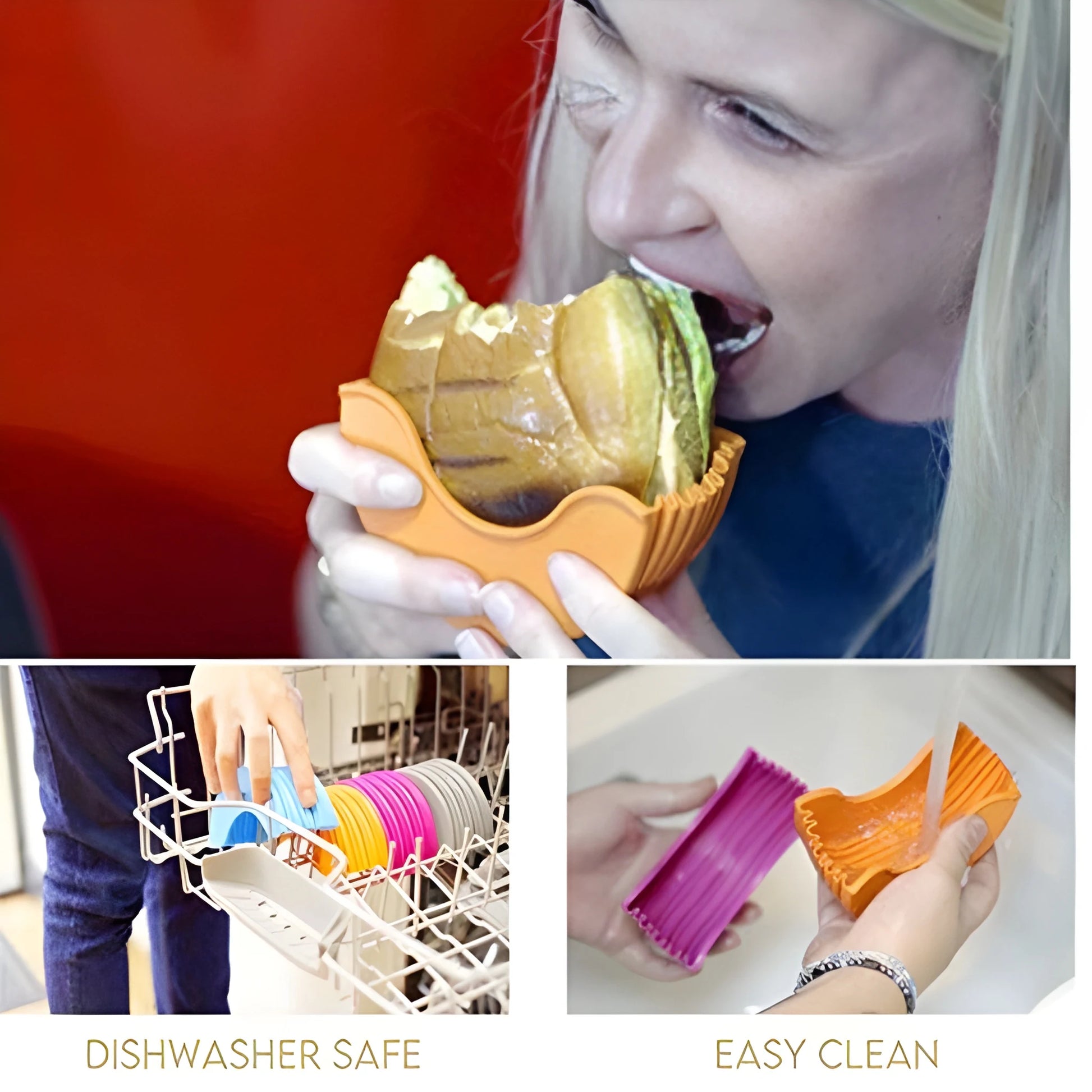 Best silicone burger holder - food container covers | 2025 | fast shipping