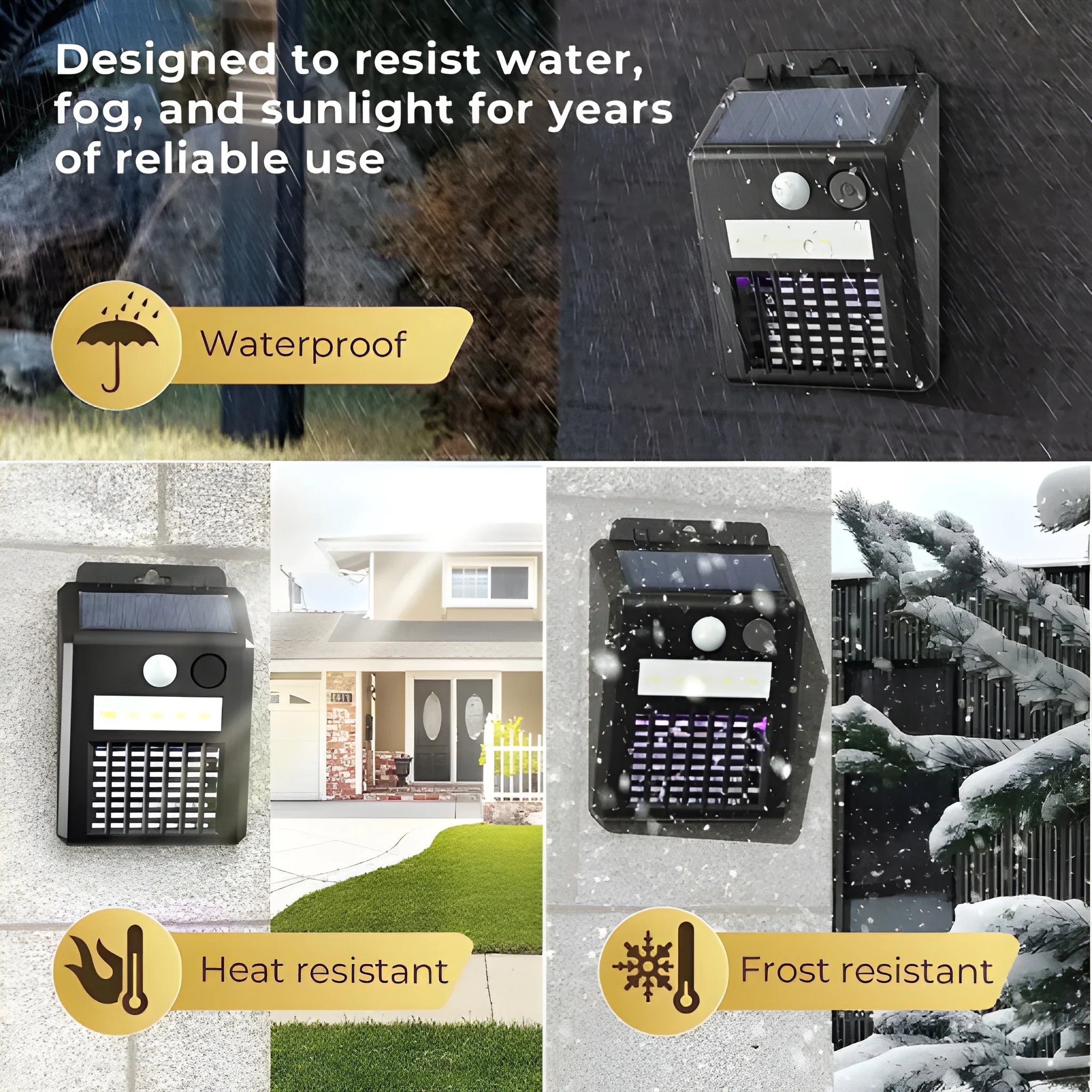 Solar bug zapper & light