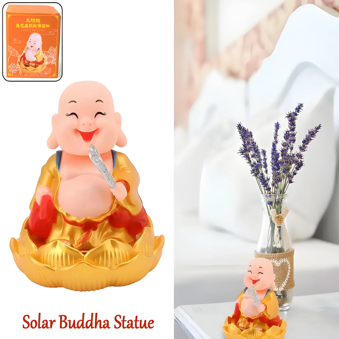 Best solar moving buddha ornament - sculptures & statues | 2025 | fast shipping