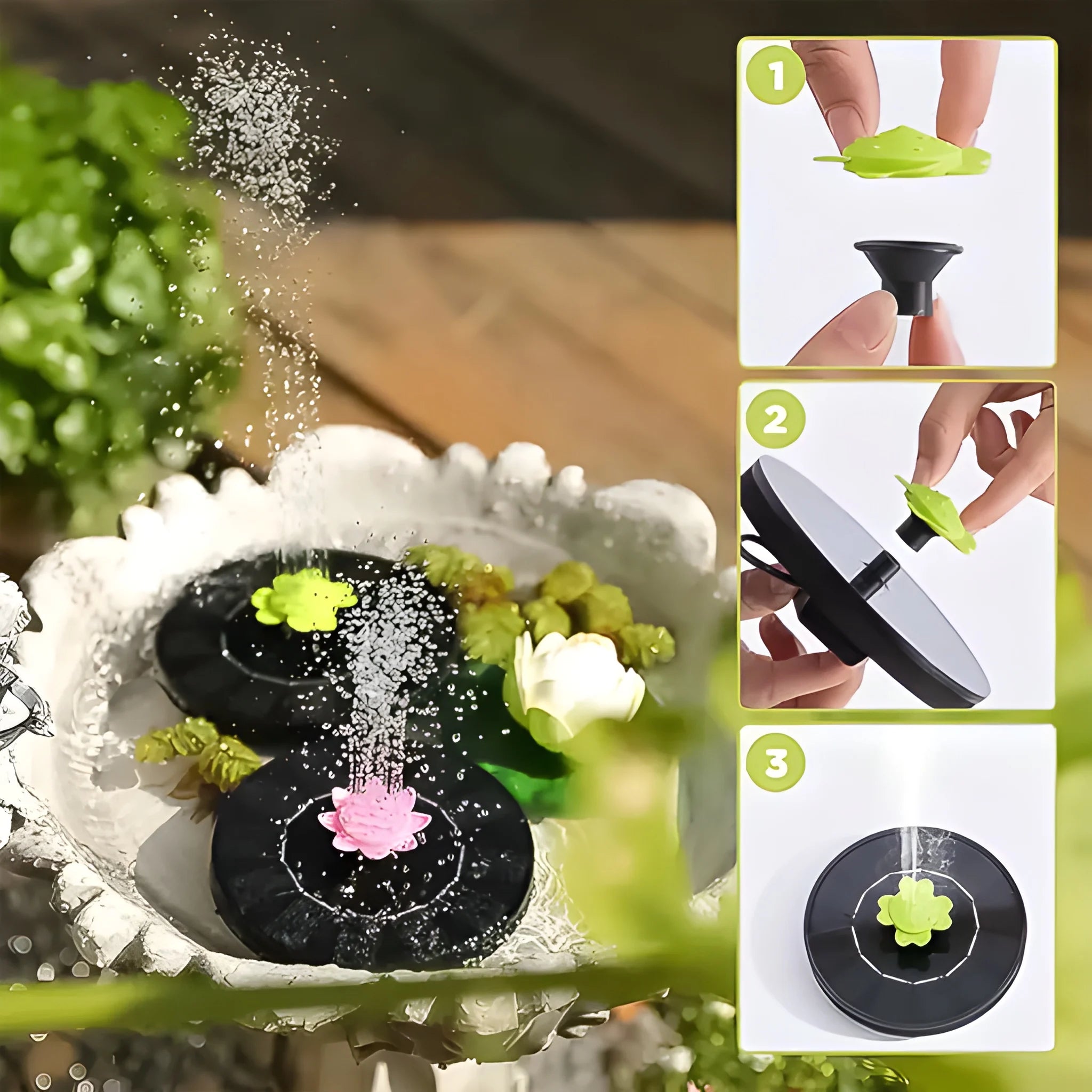 Solar water fountain pump