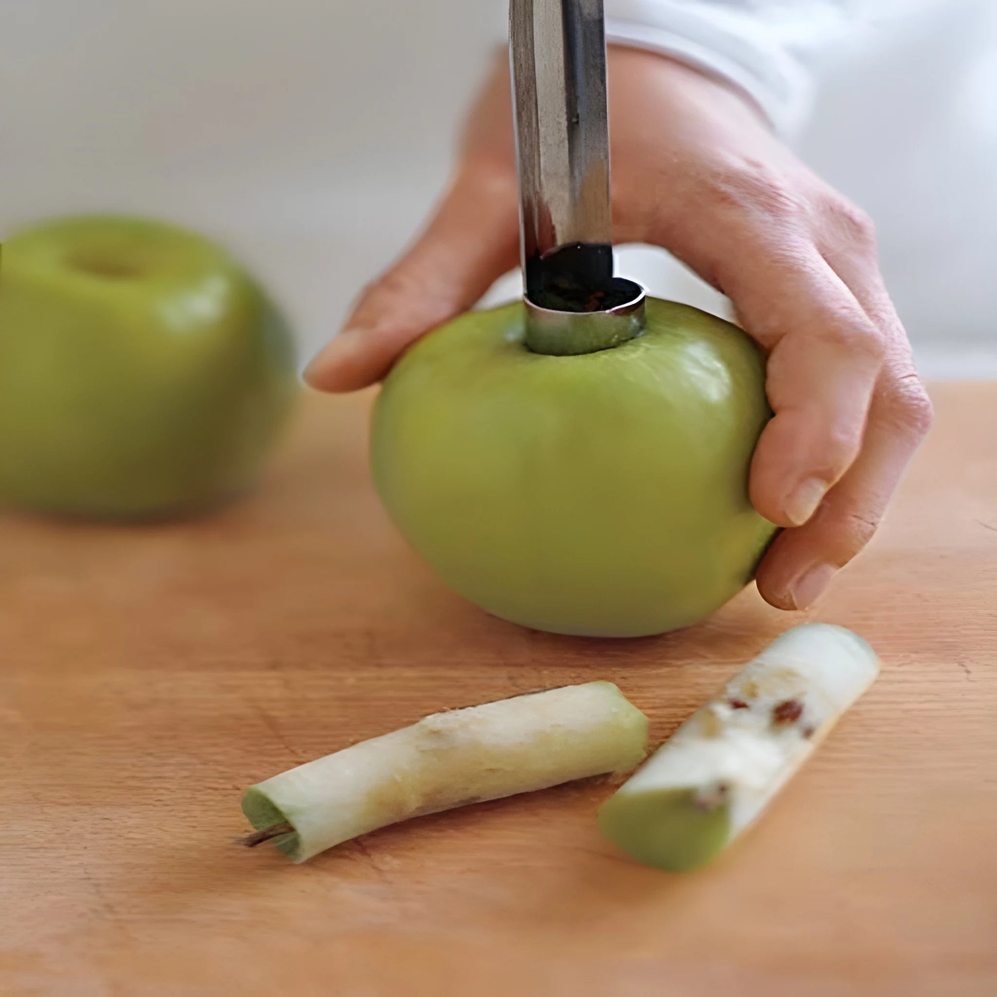 Stainless steel fruit corer