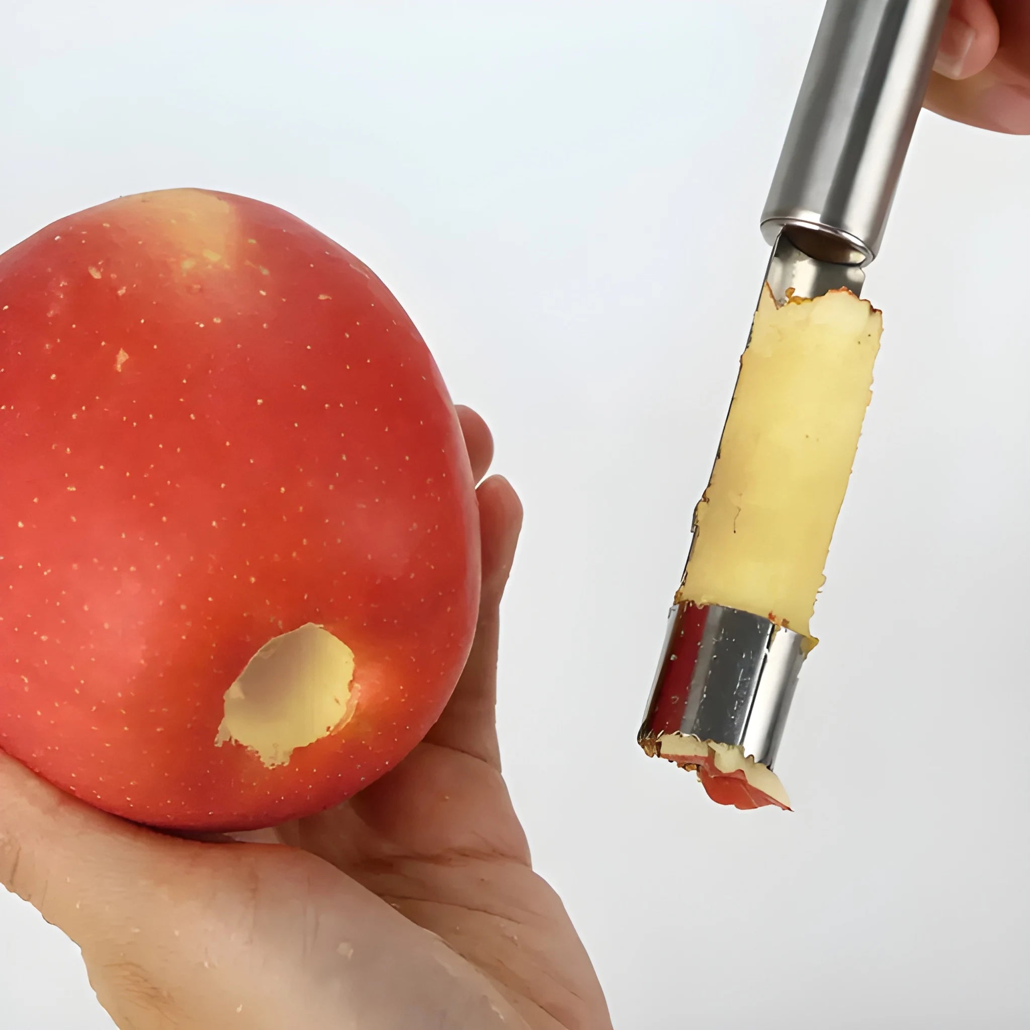 Stainless steel fruit corer