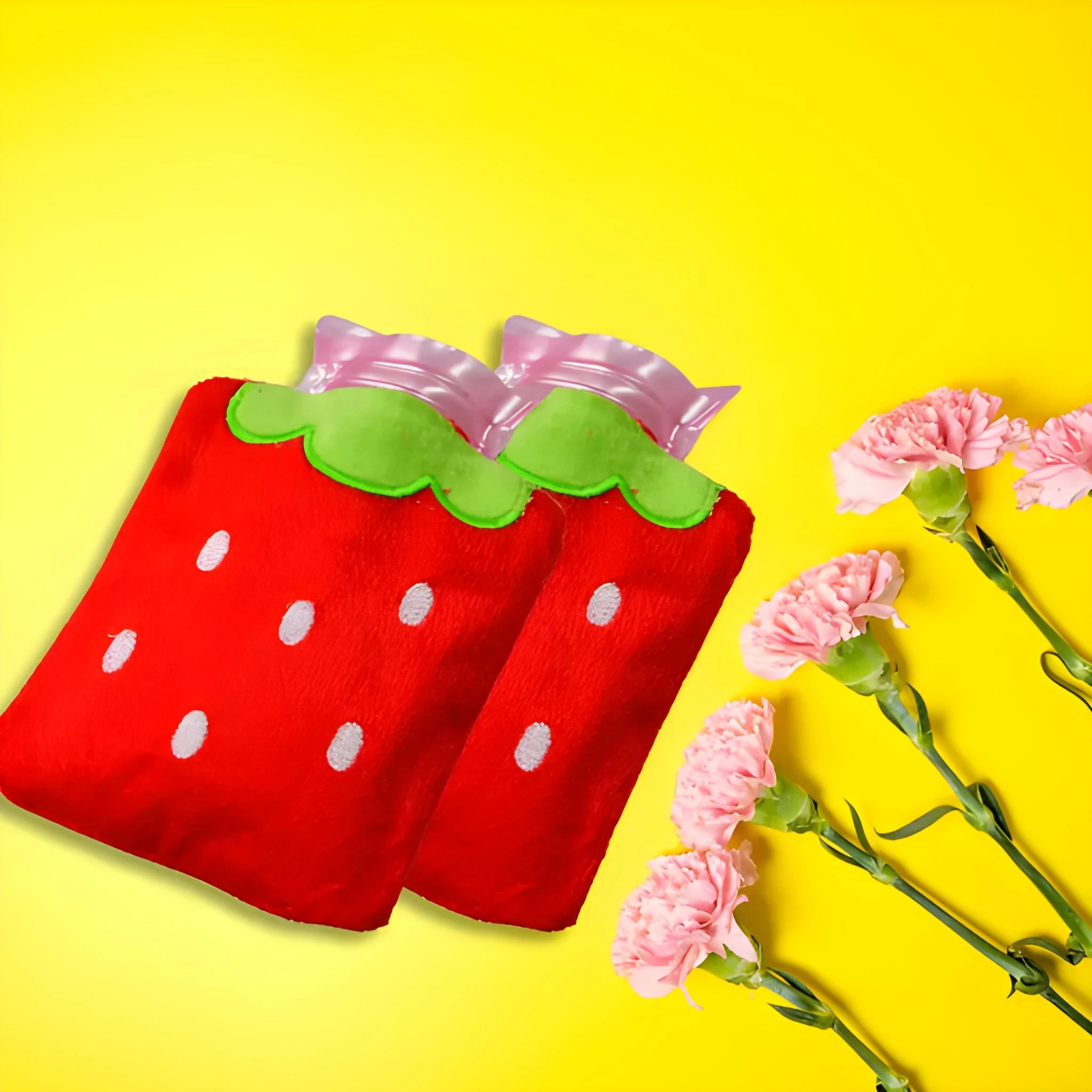 Strawberry hot water bag
