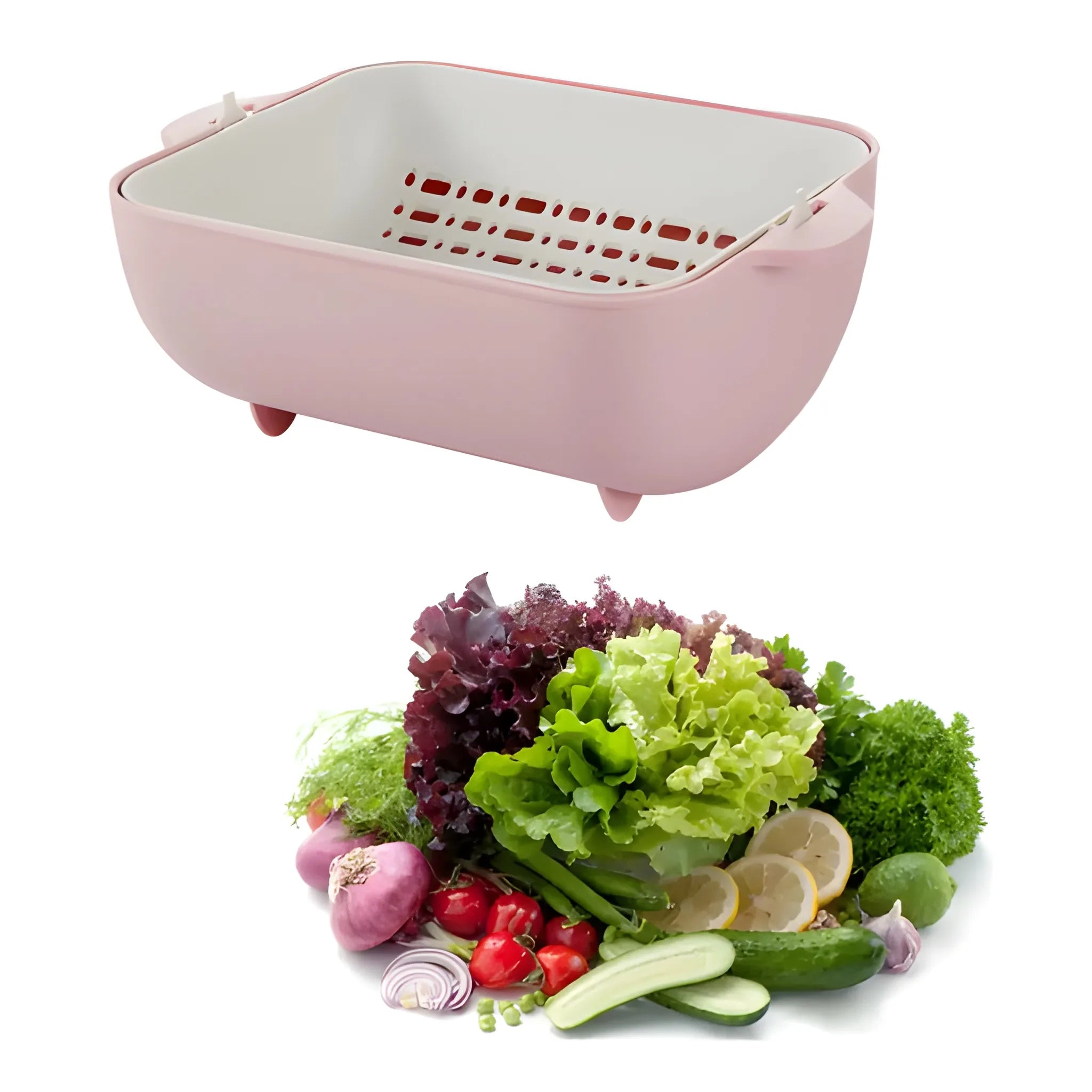 Tilt-and-drain colander bowl