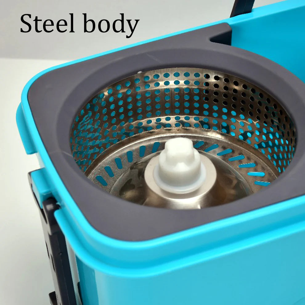 Quick spin mop with bucket & wheels