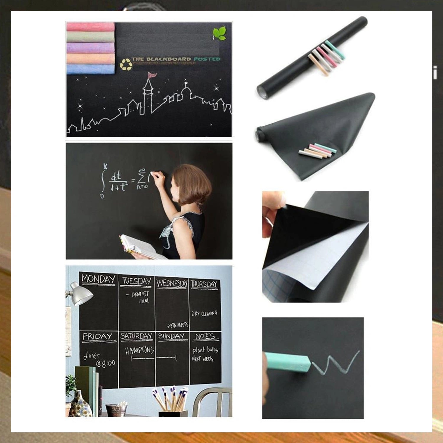 Blackboard wall sticker
