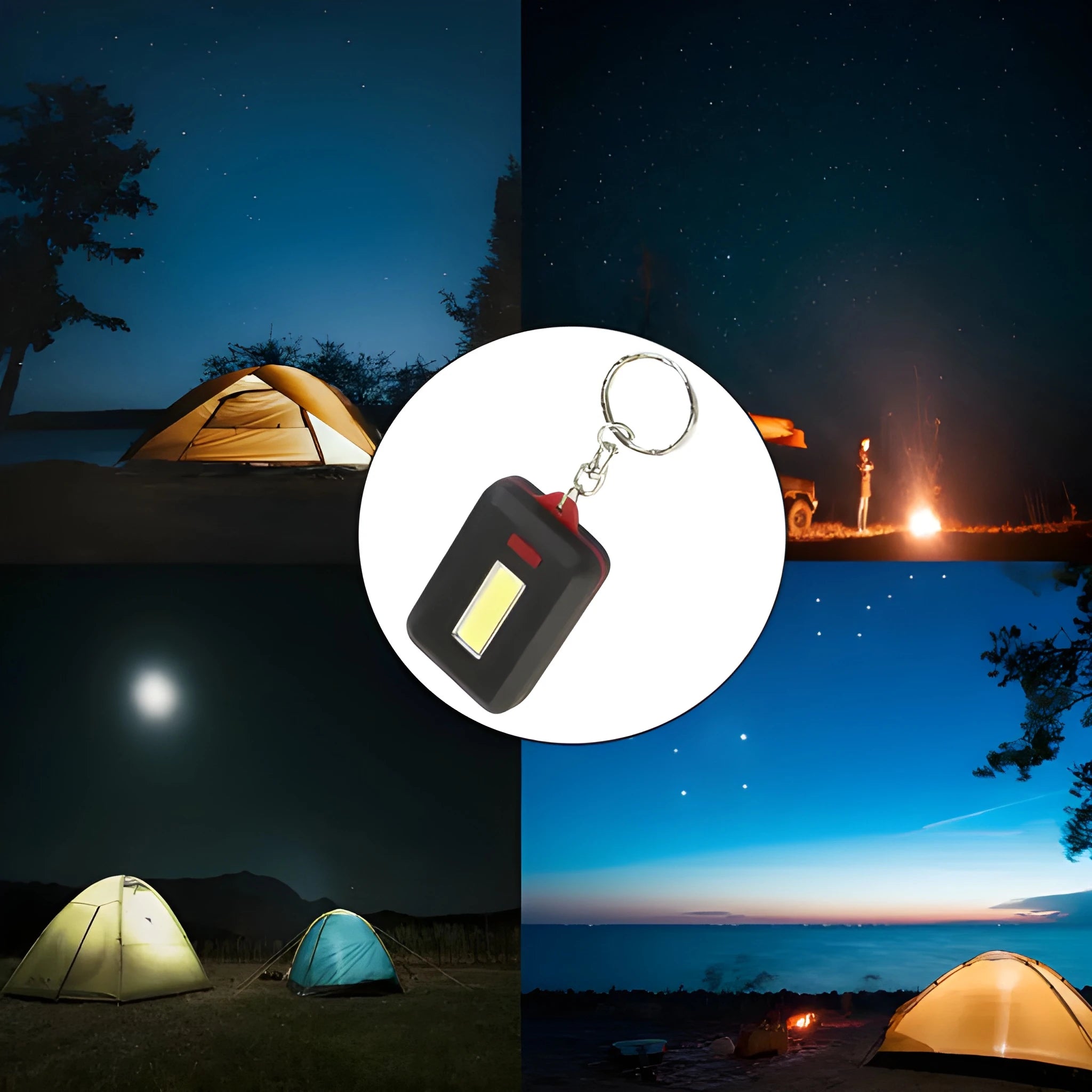 Ultra-bright keychain flashlight