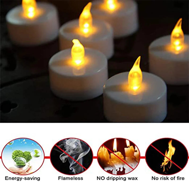 Flameless floating tea lights