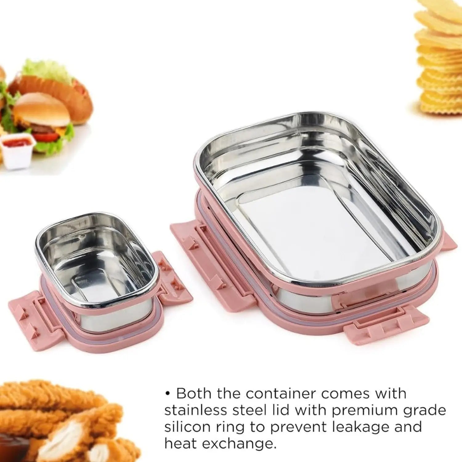 Leak-proof steel lunchbox