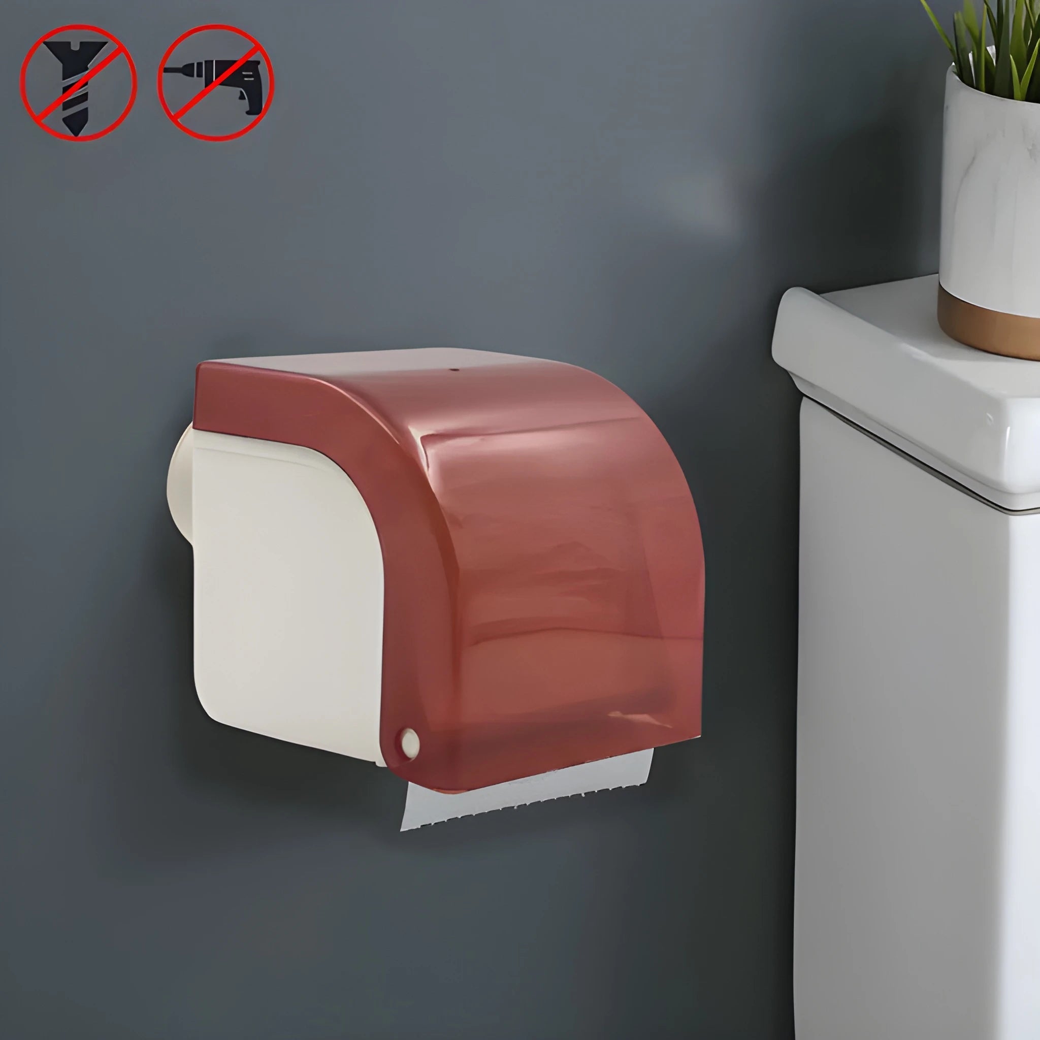 Wall-mounted tissue holder