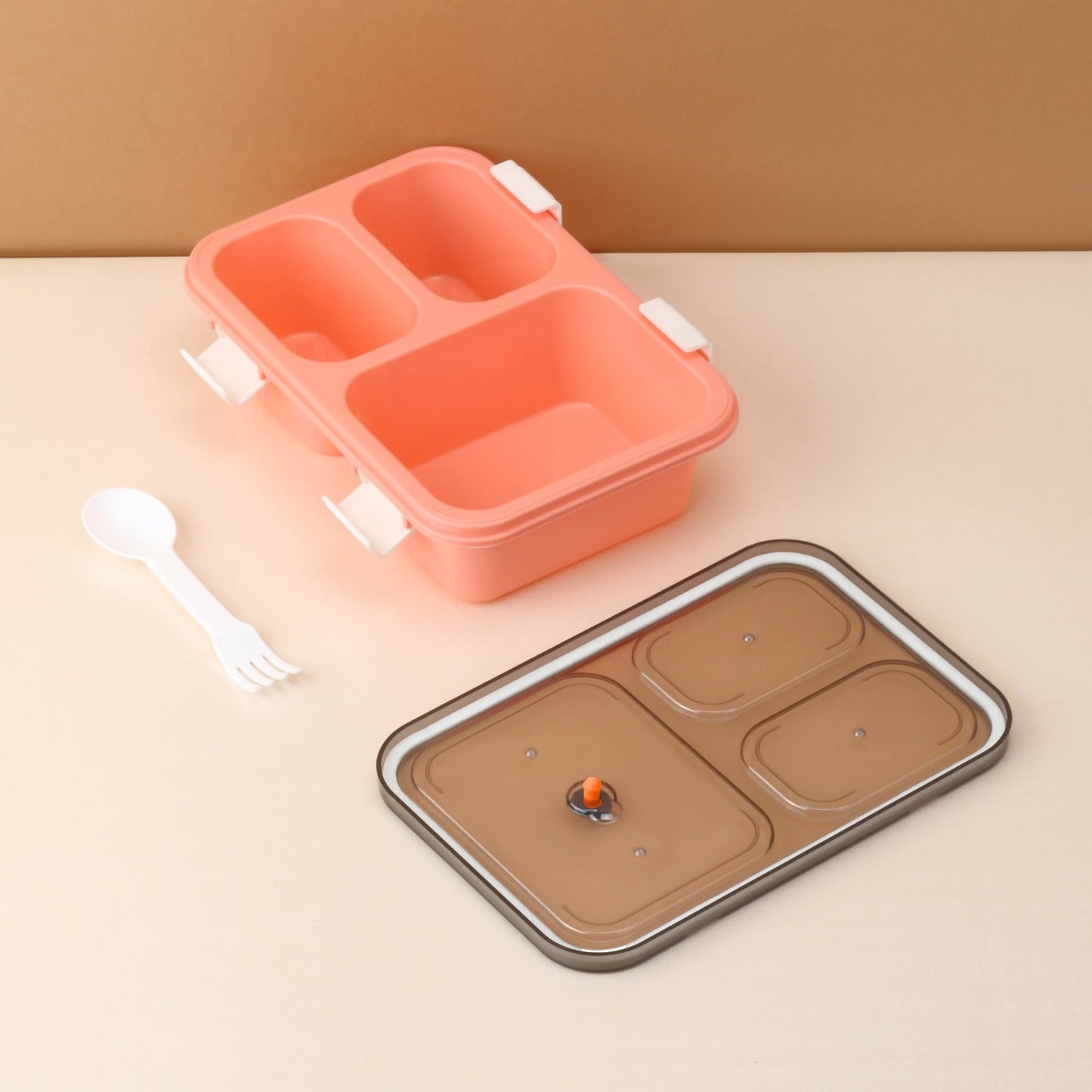 SnapLock 3-Compartment Lunch Box