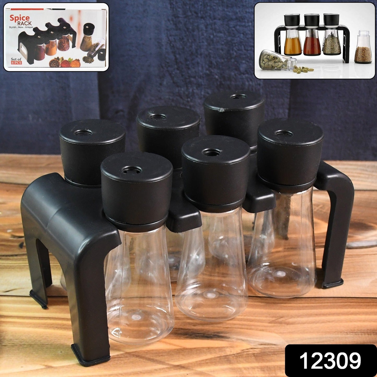 6-piece Spice Jar Set