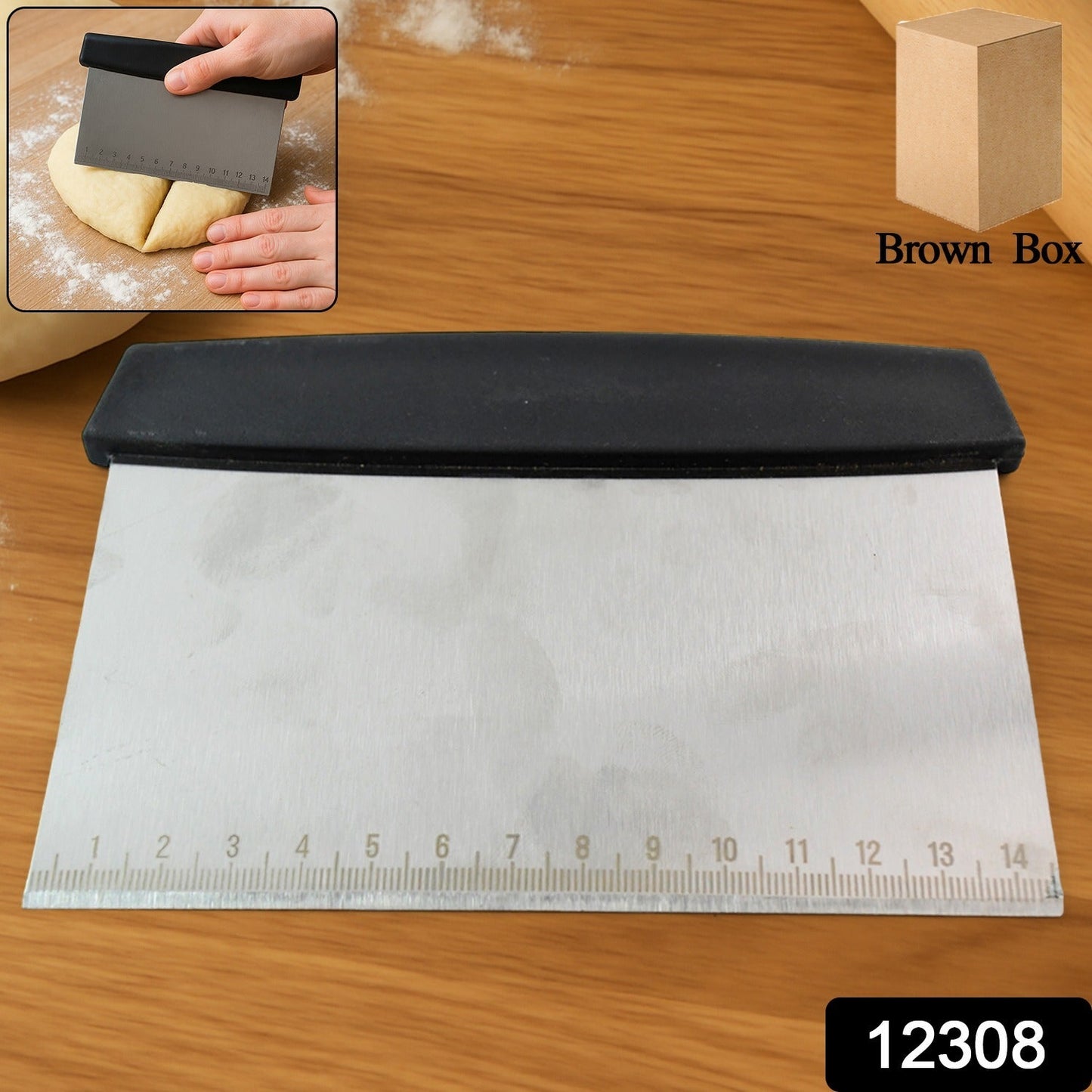 Dough Scraper & Cutter – Steel