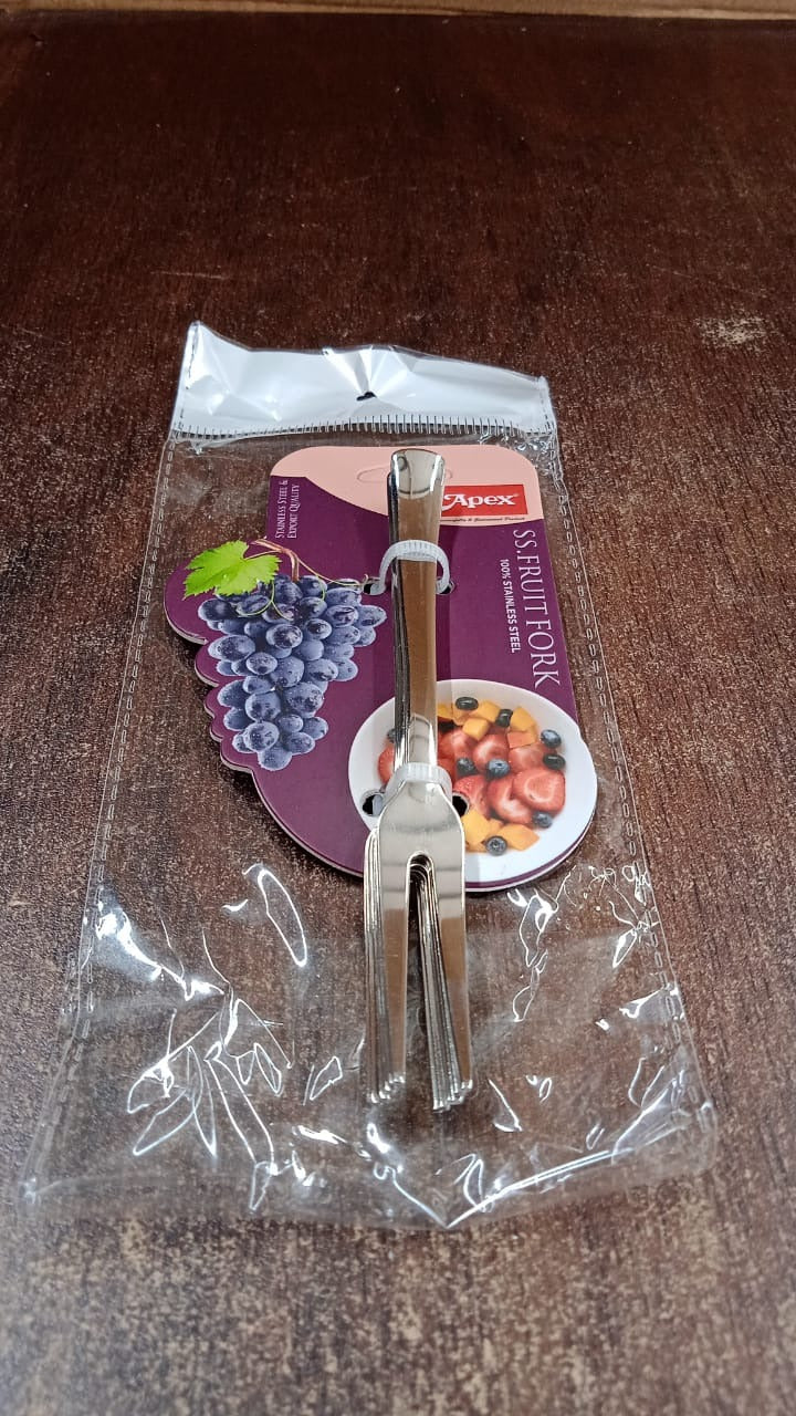 Apex SS Fruit Fork Set – 6 Pcs