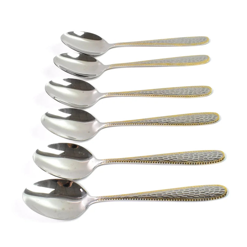 Best gold bordered steel spoons - 2025 | fast shipping