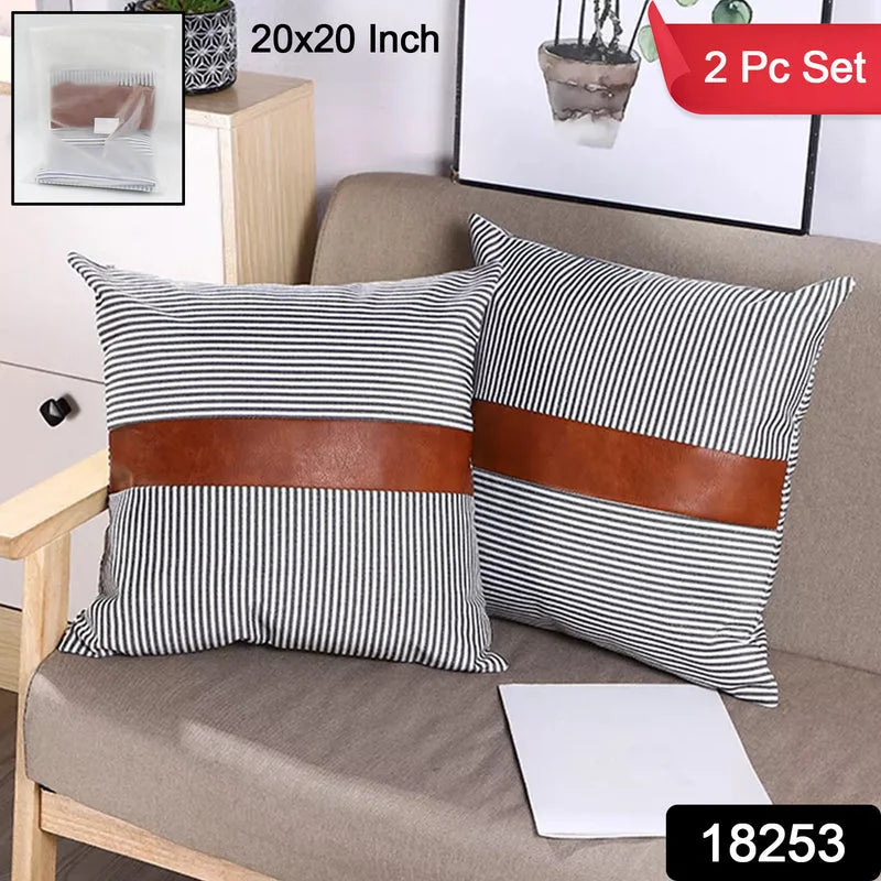 Best leather & cotton pillow covers - chair sofa cushion | 2025 | fast shipping