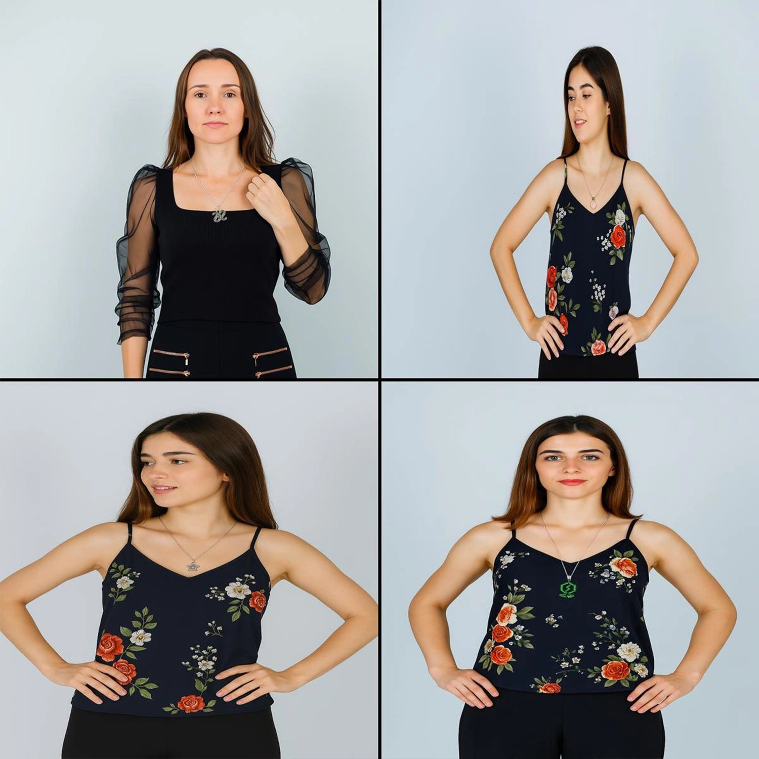 Trendy pendant necklace (1 pc)