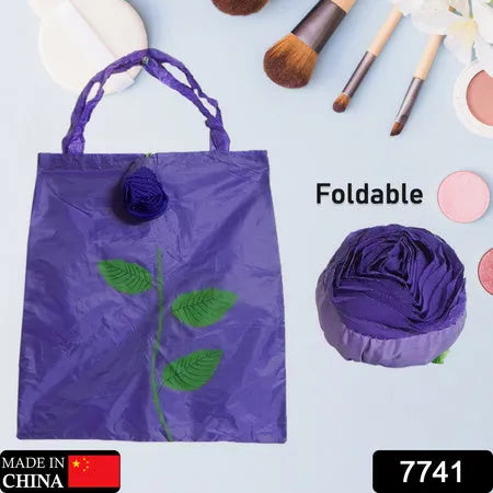 Foldable bag cute rose shape (1pc)