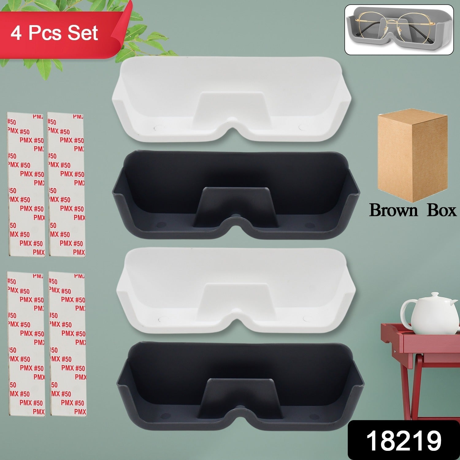 Wall Mount Glasses Holder