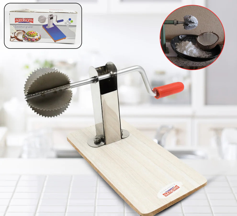 Stainless steel coconut scraper