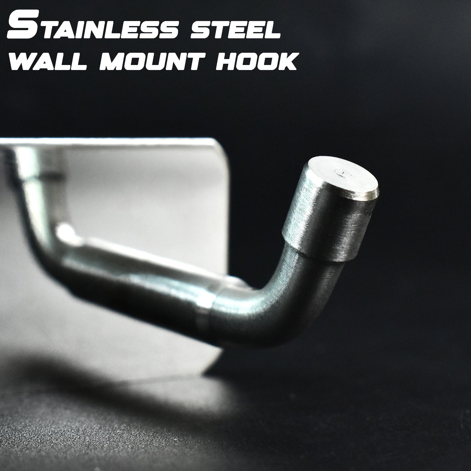 Stainless steel 3-hook wall rack