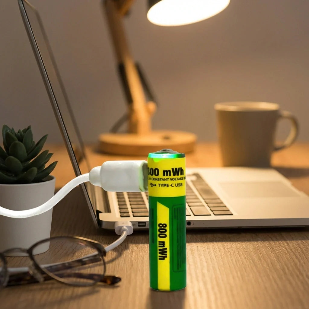 Best aaa rechargeable 800 mwh batteries with recharging cable (2 pc set) - 2026 | fast shipping