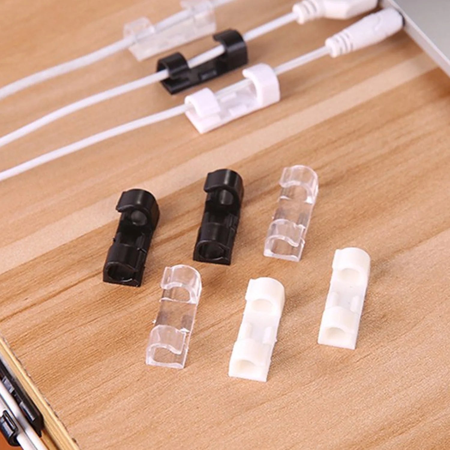 Adhesive Cable Clips – 20 Pcs - Home Improvement