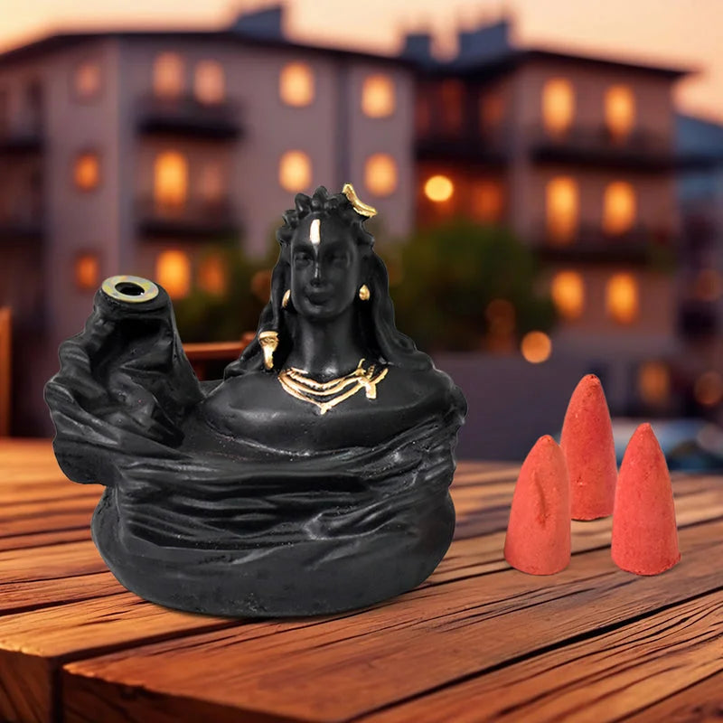 Best adiyogi shiva smoke fountain - incense holders | 2025 | fast shipping
