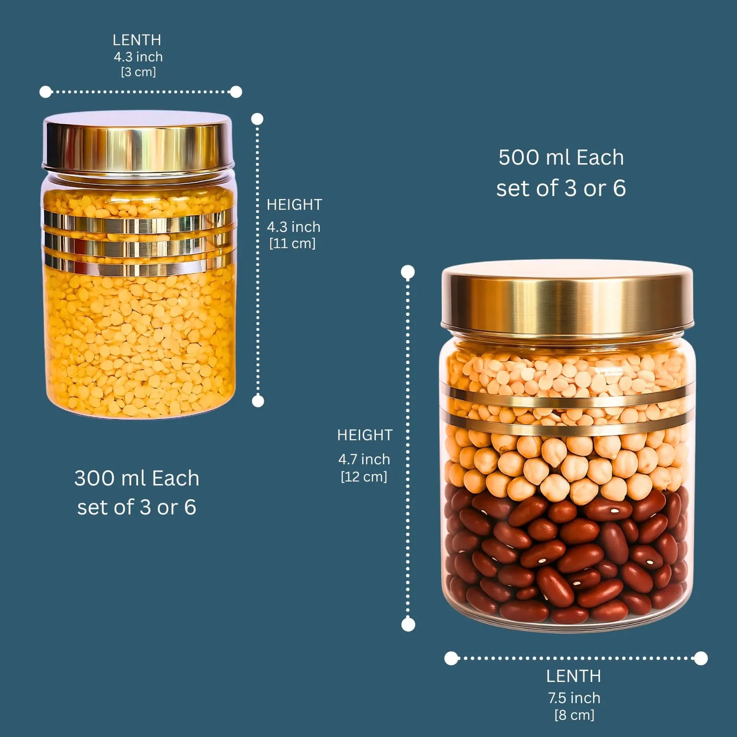 Best air tight kitchen jar set (3pcs) - food storage containers | 2025 | fast shipping